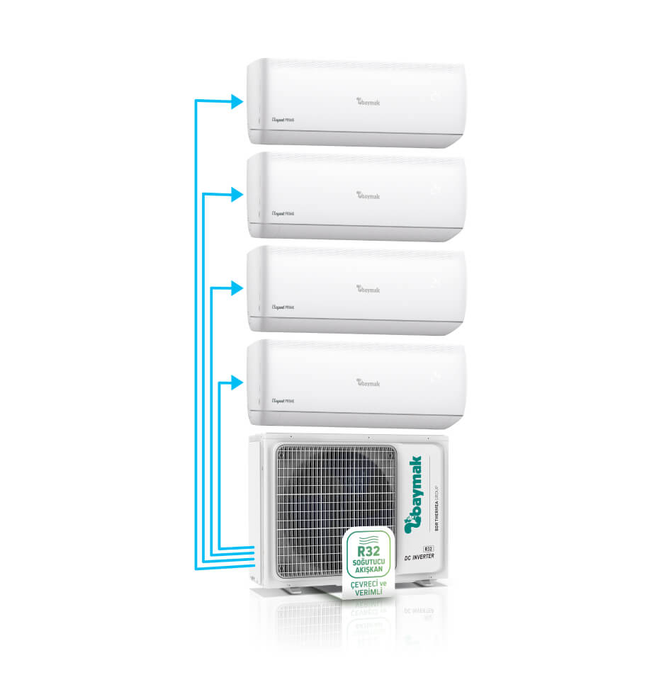 ELEGANT PRIME MULTI WALL-MOUNTED MULTI-SPLIT AIR CONDITIONER (1×4)